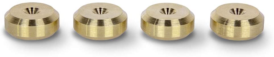 Solid Smooth BRASS Speaker Spike Pads Shoes 20mm DIA Set of 4